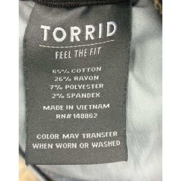 Torrid Bombshell Skinny Premium Stretch Button Fly Sky High Skinny Jeans 16R - Picture 5 of 7